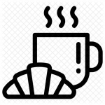 icone petit déjeuner offert